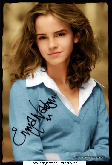 Emma Watson - emma si semnatura ei - HARRY POTTER