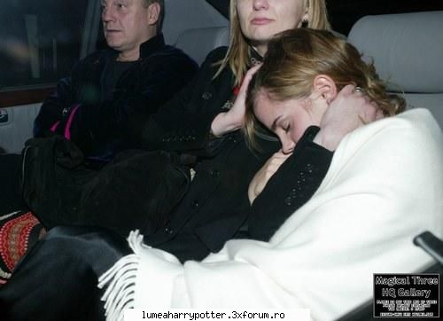 Emma Watson - cred ca era obosita rau! - HARRY POTTER